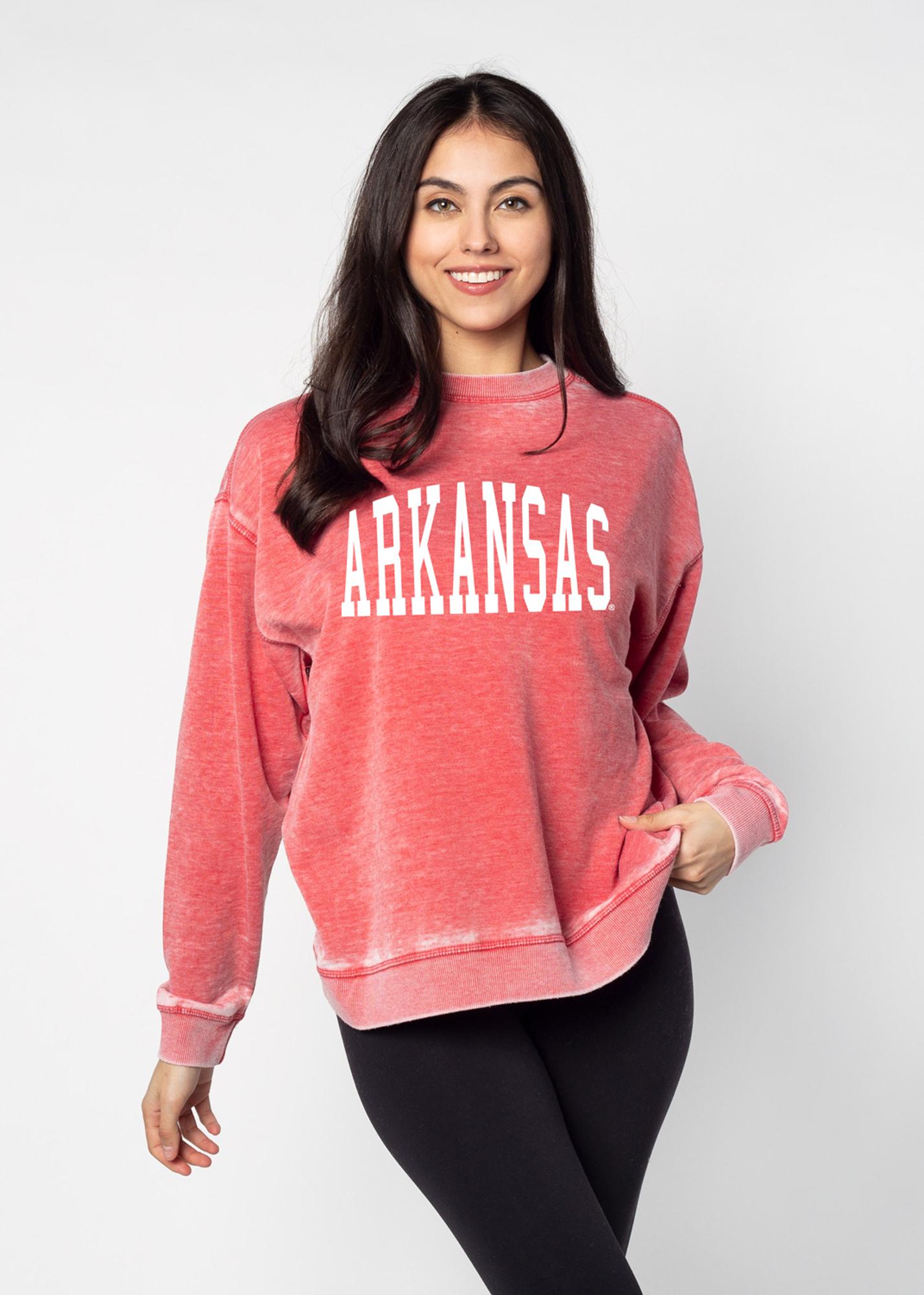image of: Arkansas Razorbacks Reverse Squeeze Campus Crew Sweatshirt