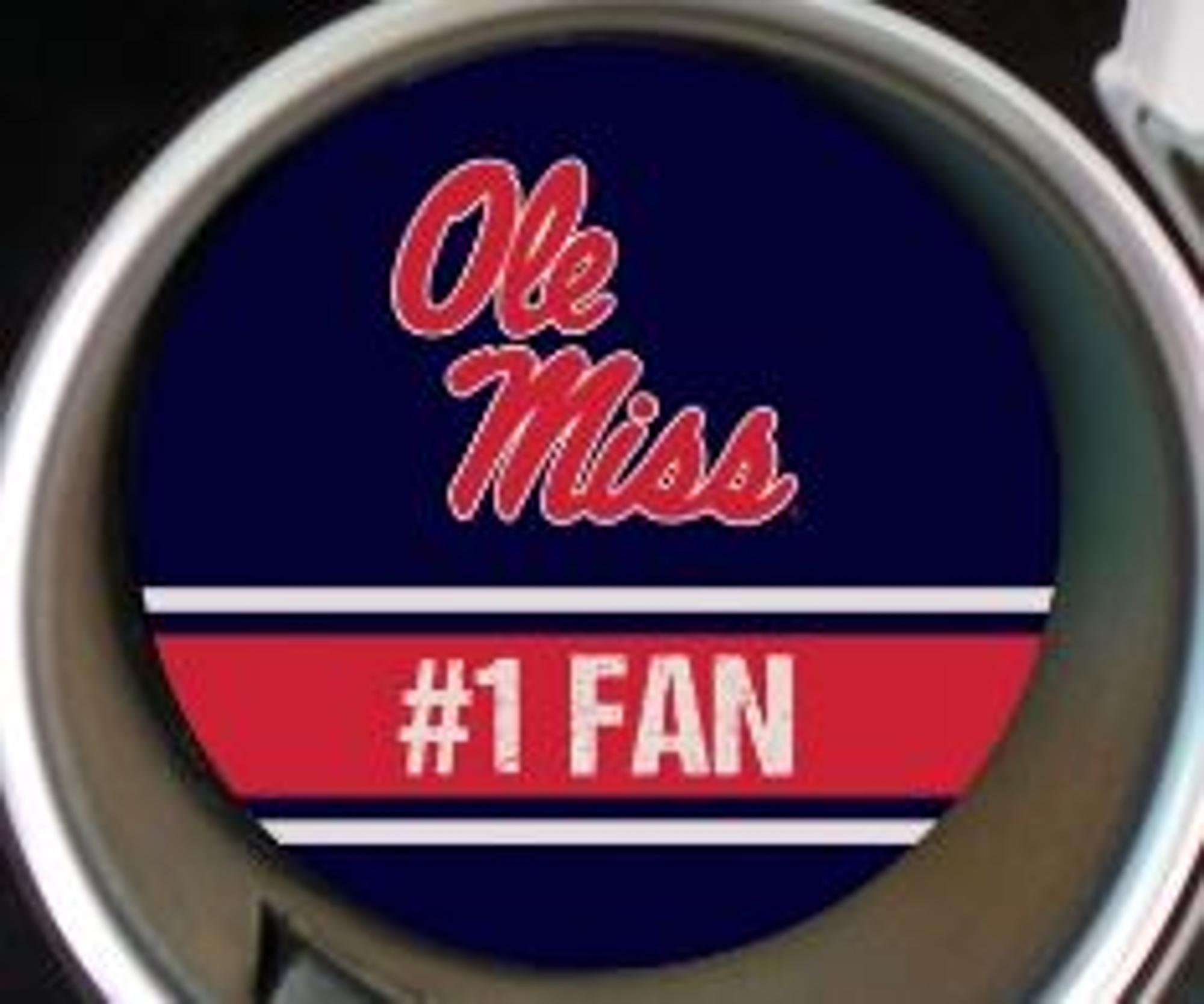 image of: Ole Miss Rebels #1 Fan Car Coaster
