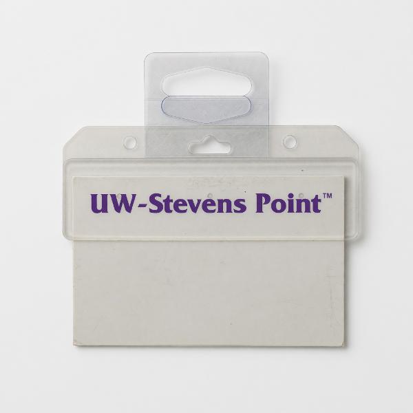 UW - Stevens Point Top Bar ID Holder; $3.98