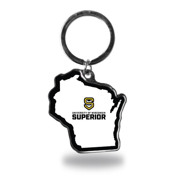 UWSU KEYCHAIN STATE SHAPED; $11.99
