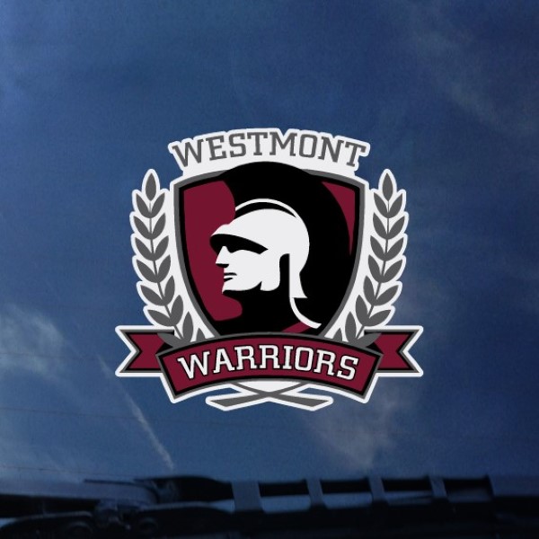 image of: Color Shock Westmont Warrior Decal