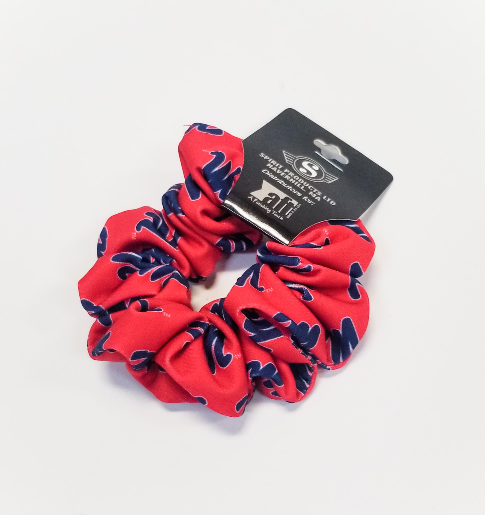 image of: Ole Miss Script M Scrunchie Red
