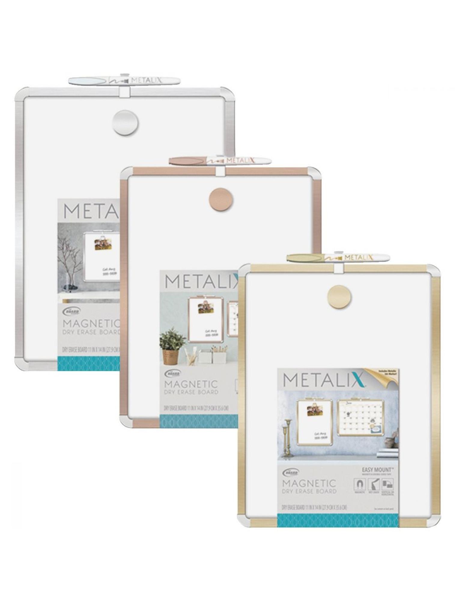 image of: Metalix™ Magnetic Dry Erase Boards - White, 11" x 14"