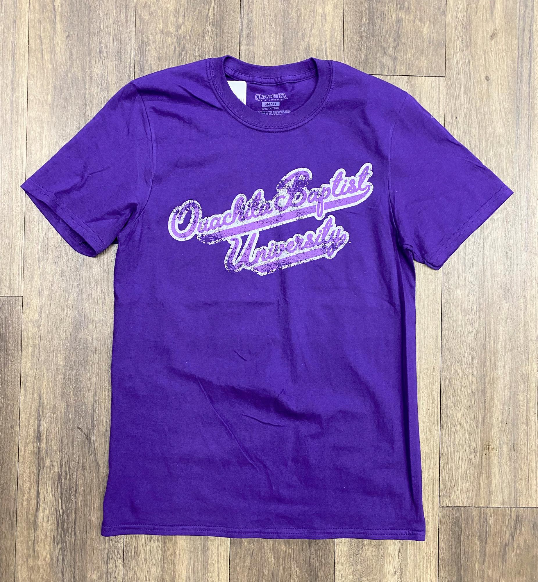 image of: Ouachita Baptist University Short Sleeve Script Tee