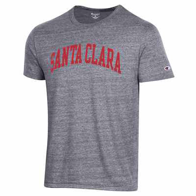 image of: Santa Clara University Champion Triumph Triblend Short Sleeve Tee, Gray