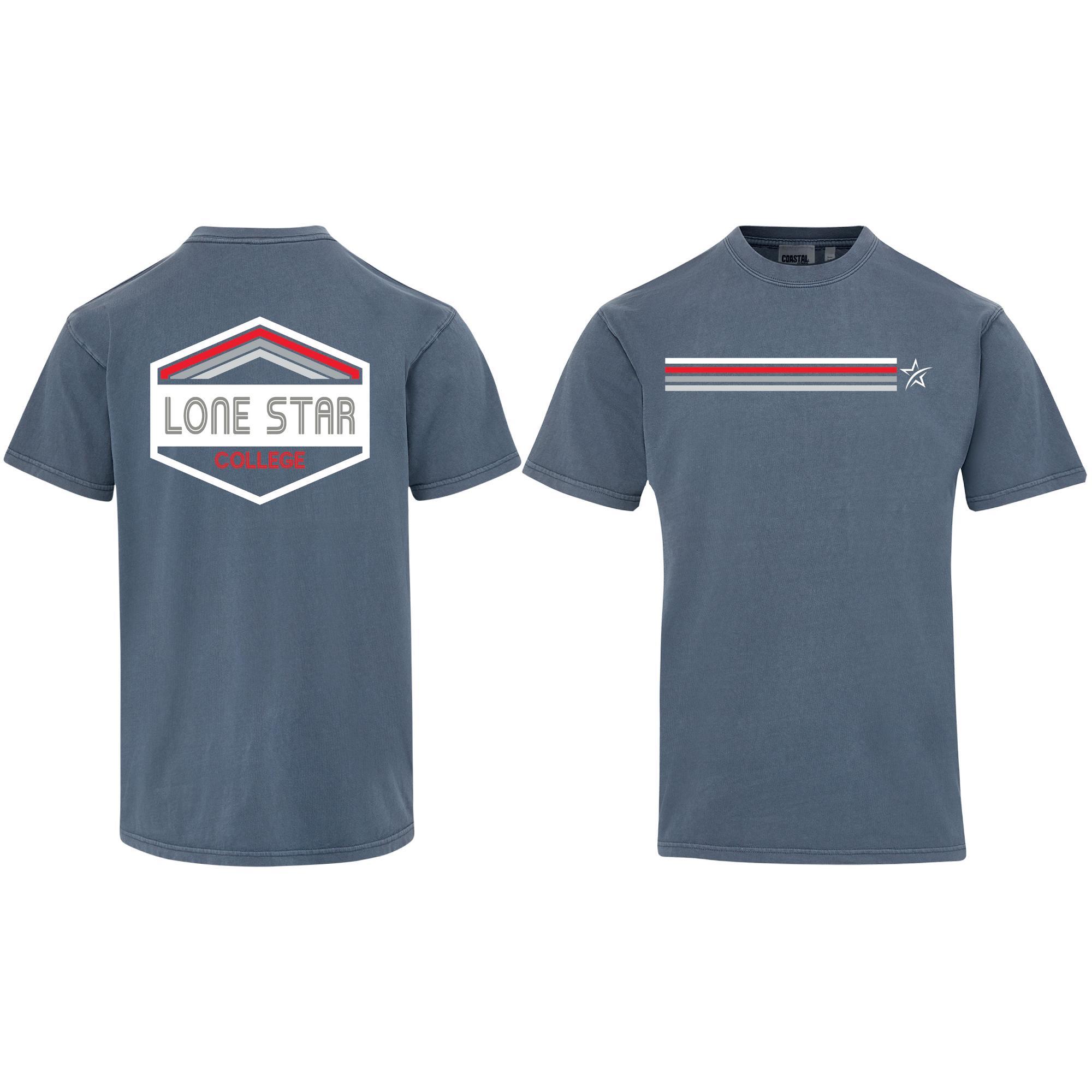 Product image 1 of 1 for Lone Star College Coastal Color Badge Short Sleeve Tee, Navy
