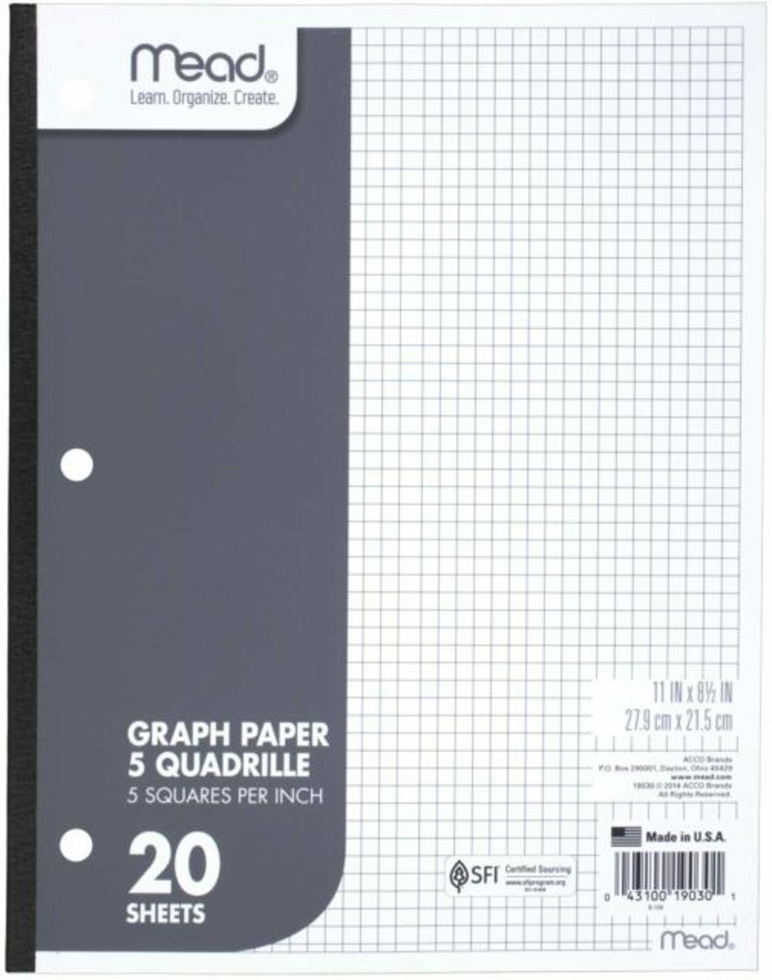 image of: Mead Graph Paper Notebook