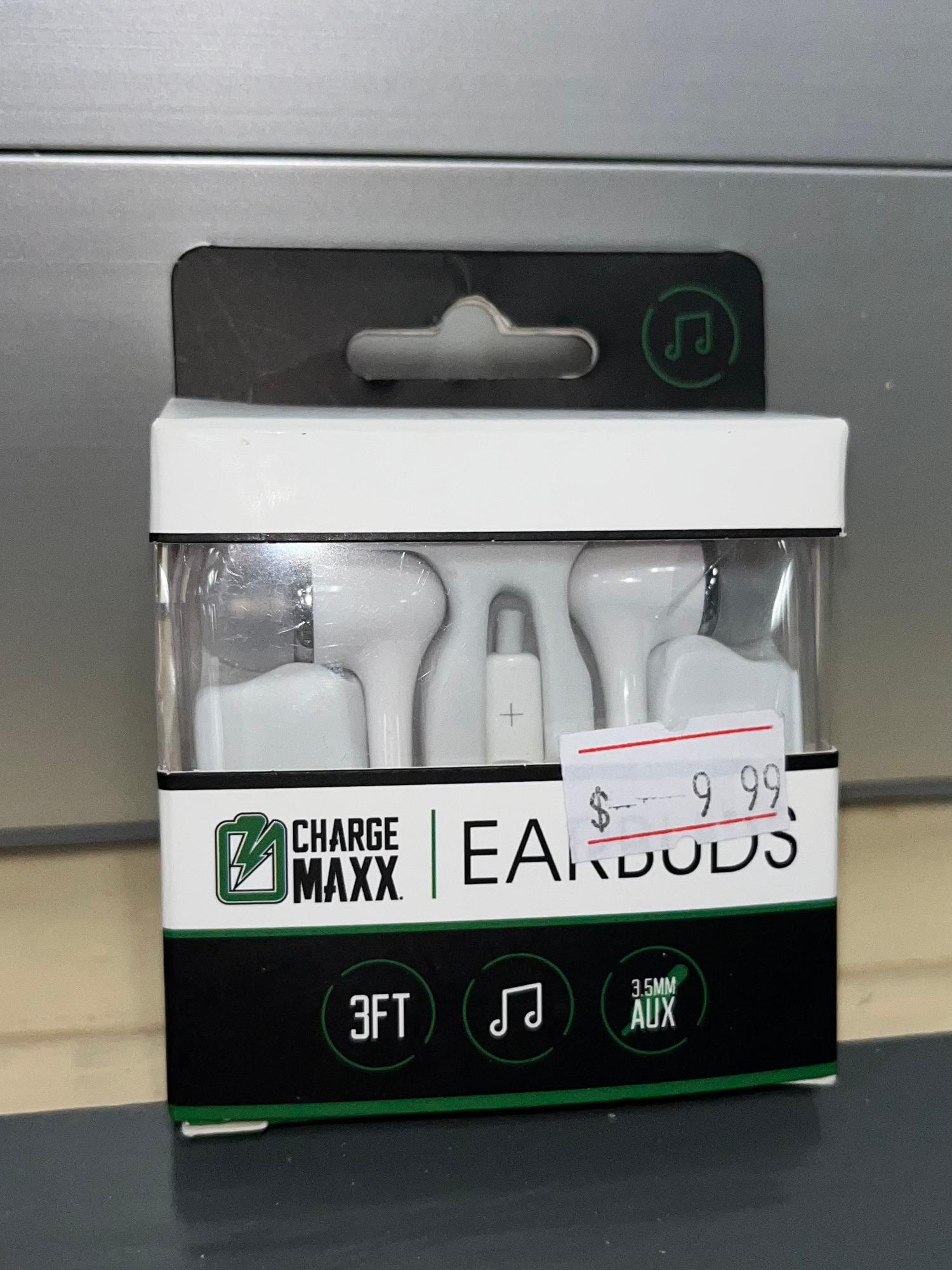 image of: Charge MAXX Premium Earbuds - White BP