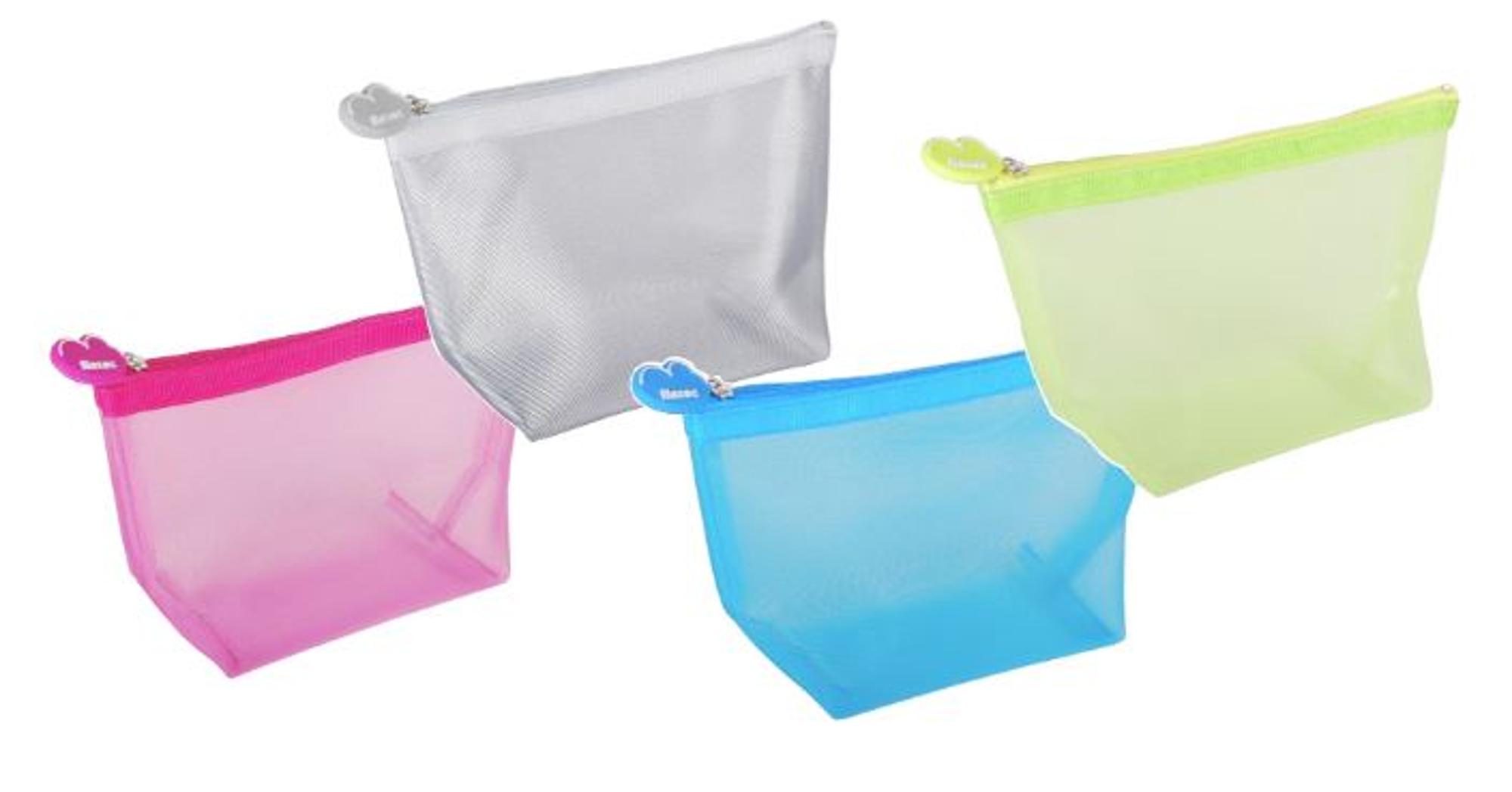 image of: Polypropylene Mesh Grommet Cloud Bags 8x5x3 Assorted Colors
