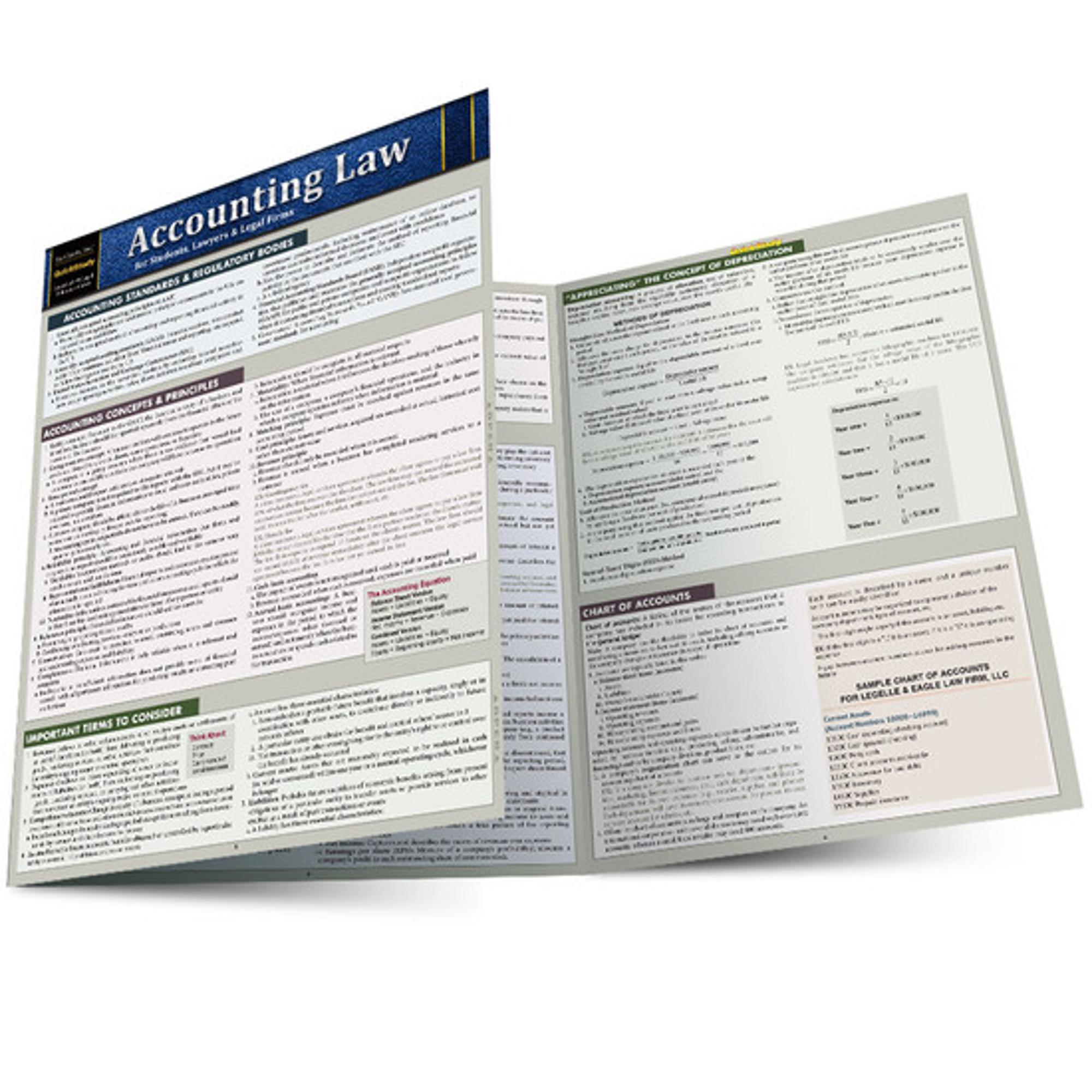 Cover image for ACCOUNTING LAW LAMINATED STUDY GUIDE