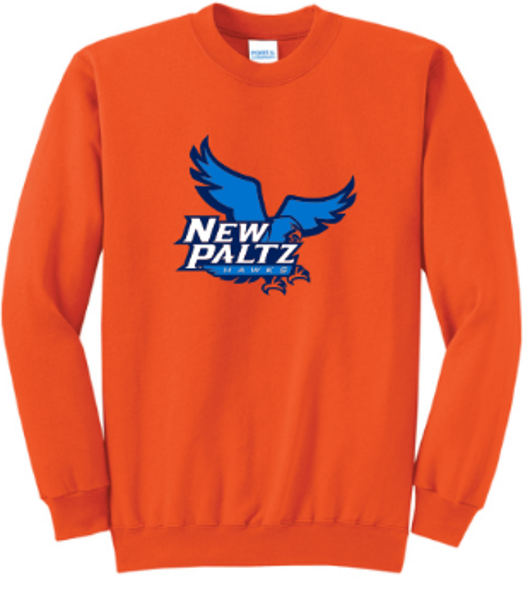 Port & Co Orange Core Fleece Crew; $34.99