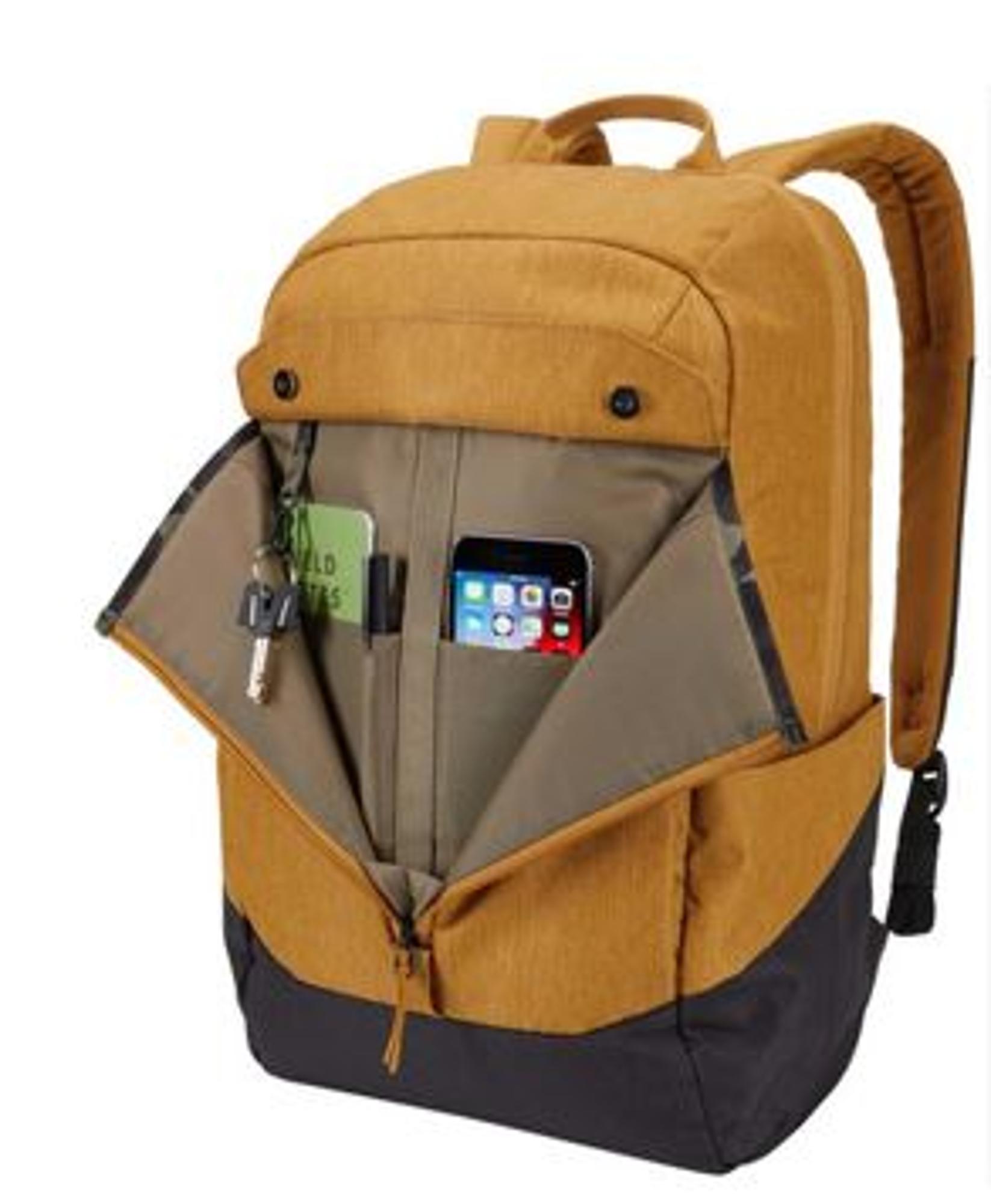 image of: -THULE "Lithos" 20L Backpack -  WOODTHRUSH/BLACK