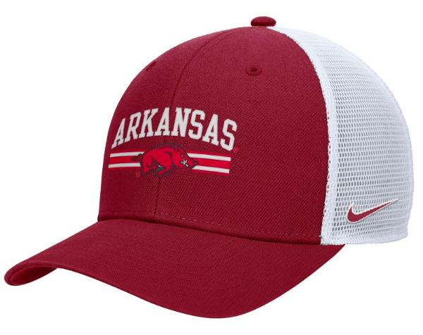 Arkansas Razorbacks Rise Structured Adjustable Meshback; $30.00