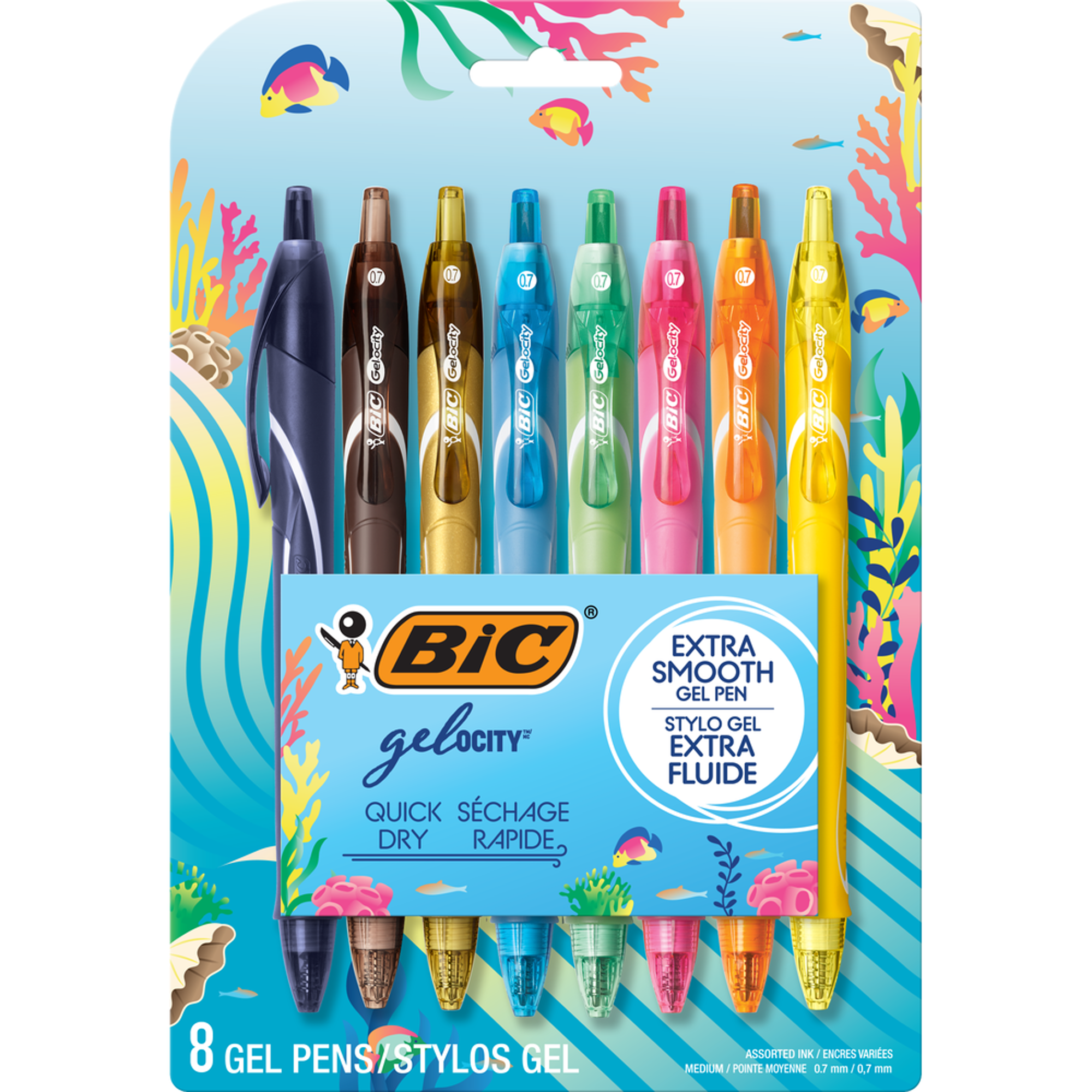 Product image 1 of 1 for BIC GELOCITY QUICK DRY OCEAN 8PK