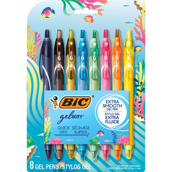 BIC GELOCITY QUICK DRY OCEAN 8PK; $18.22