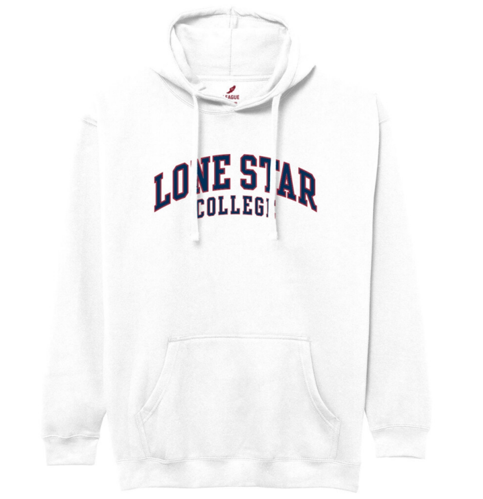 image of: Lone Star College Arch Felt EZ Hoodie, White
