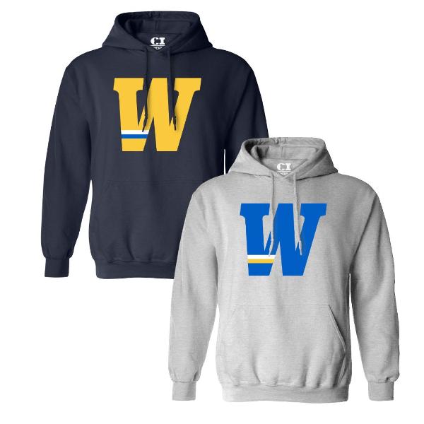 W Applique Hood; $59.99