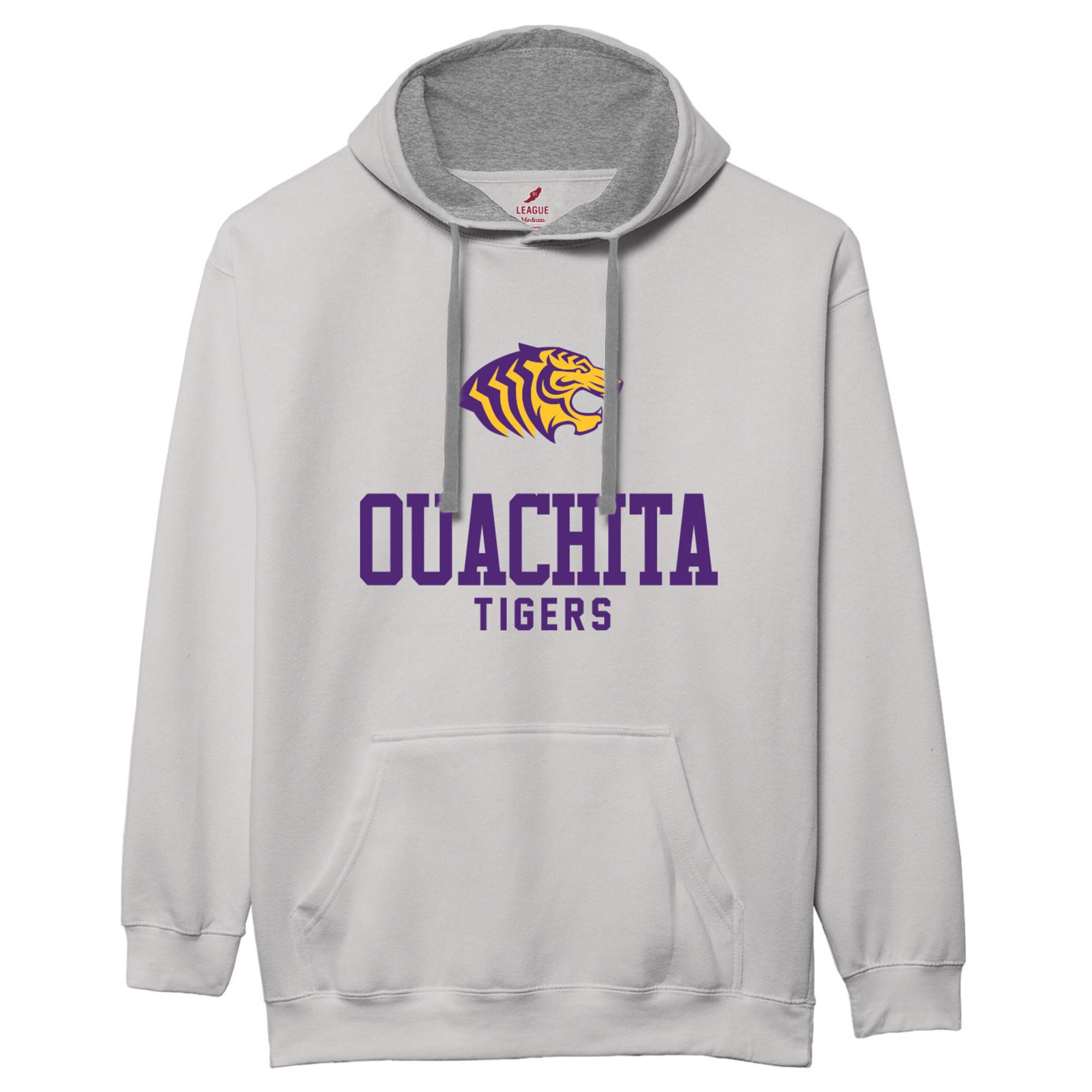 image of: Ouachita Tigers Essential Colorblock Hoodie 2.0