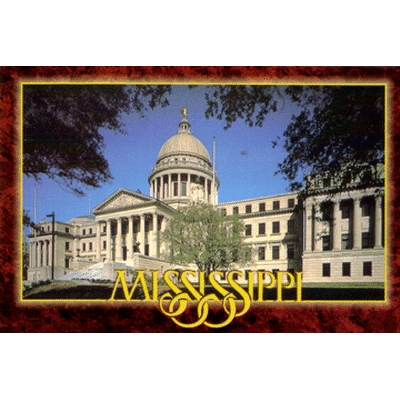 image of: Mississippi State Capitol Postcard