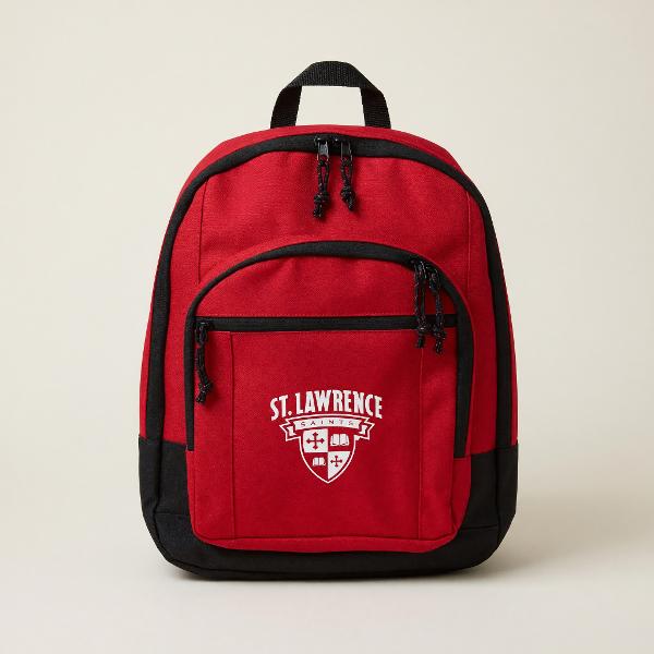 University Backpack Red; $59.95
