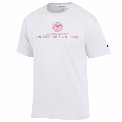 image of: Santa Clara University Champion College of Arts and Sciences Short Sleeve Tee, White