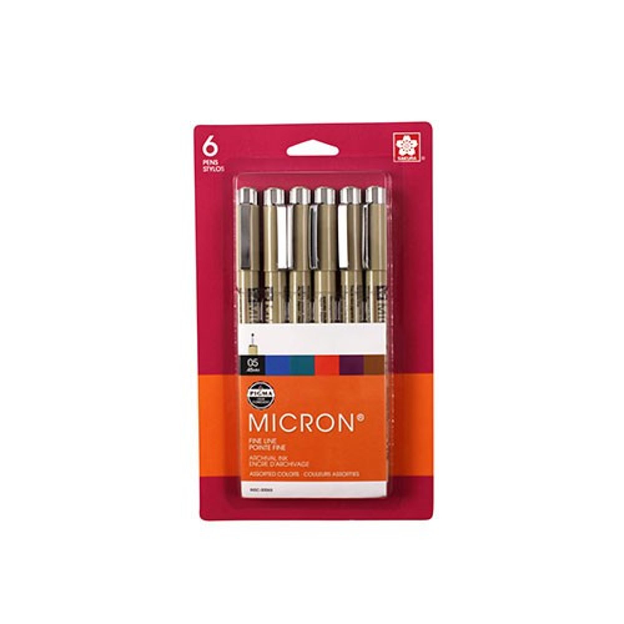 image of: Pigma Micron, (05) 6 Color Set