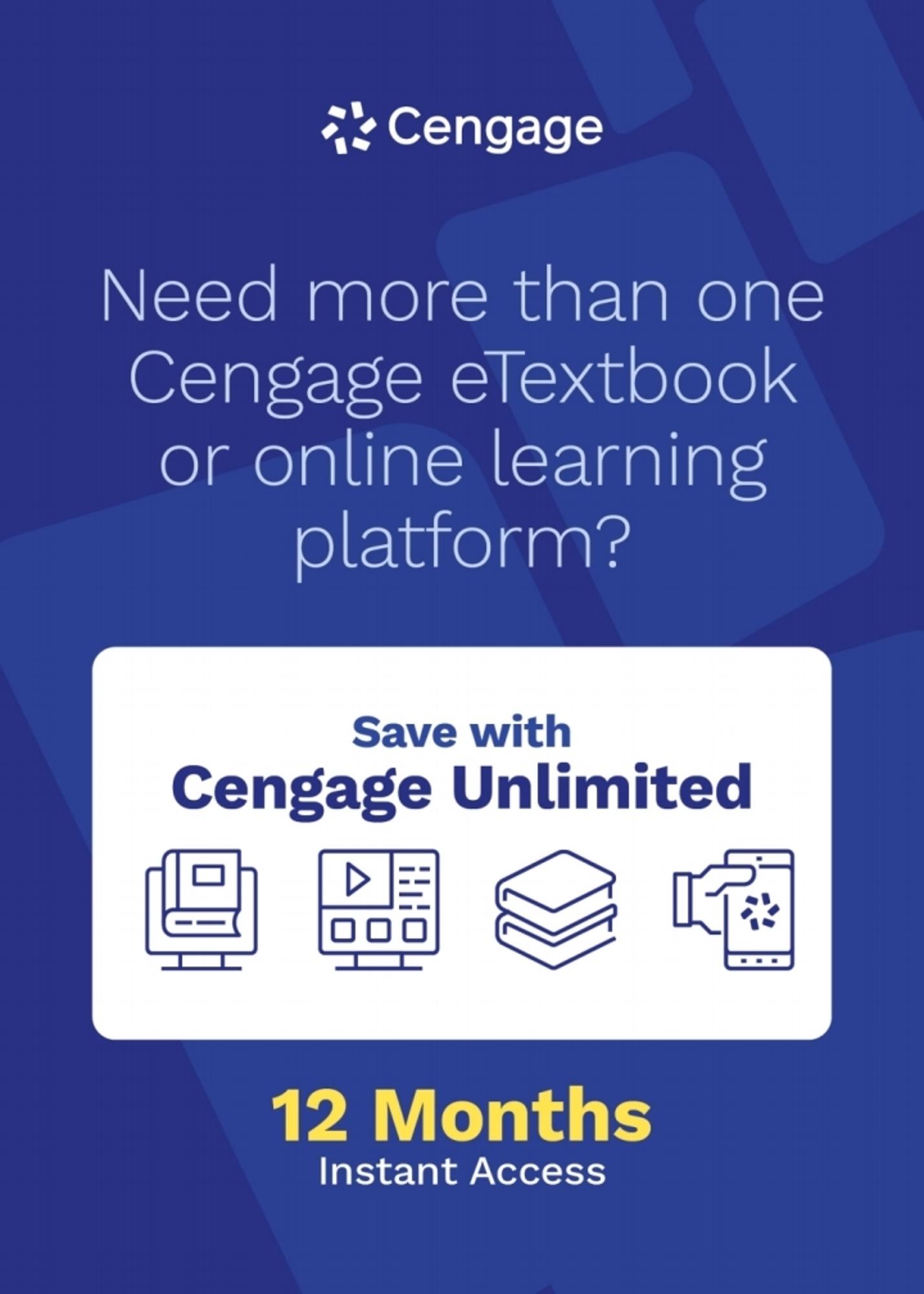 Cover image for CENGAGE UNLIMITED-ACCESS (12 MONTHS)