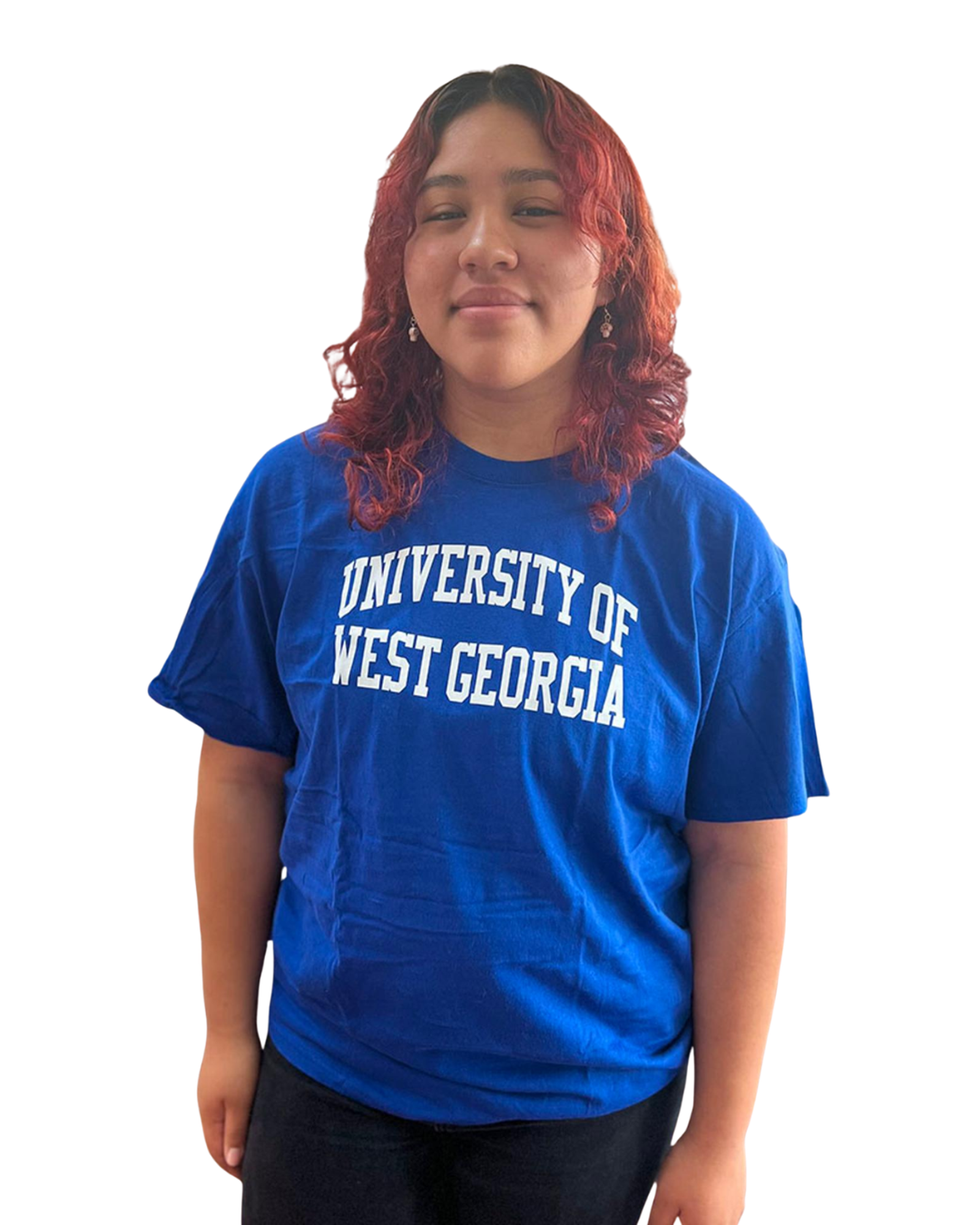 Variant 15 of 20 for UNIV. WEST GA TEXT ROLLED TEE