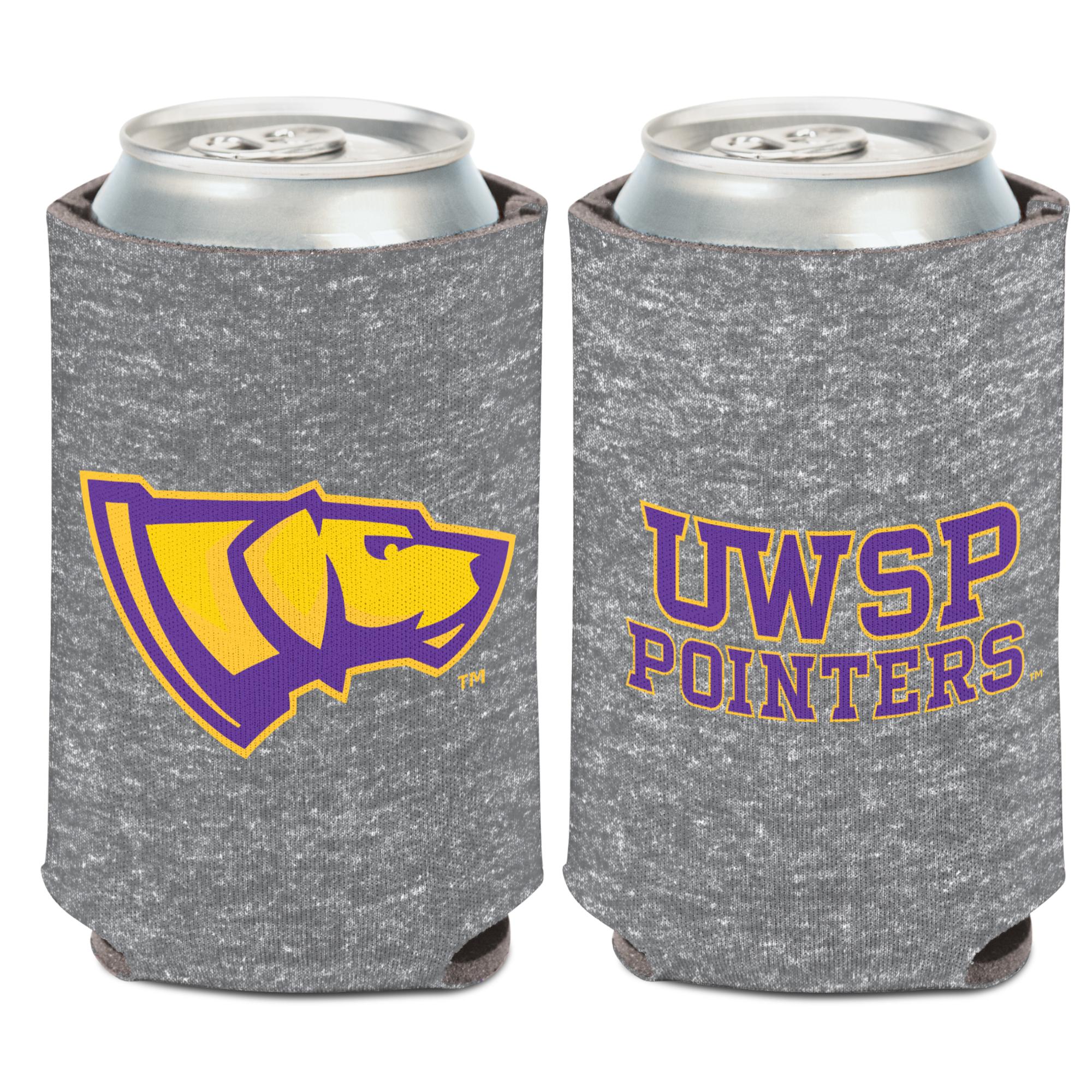 Product image 1 of 1 for UWSP Pointers 2-Sided Can Koozie - Heather Grey