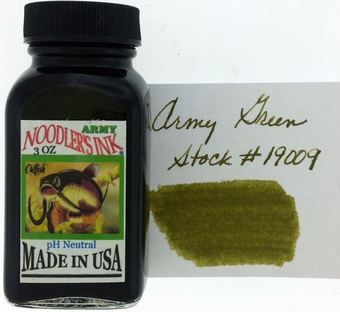 image of: Noodlers Ink Army Green Ink 3 oz