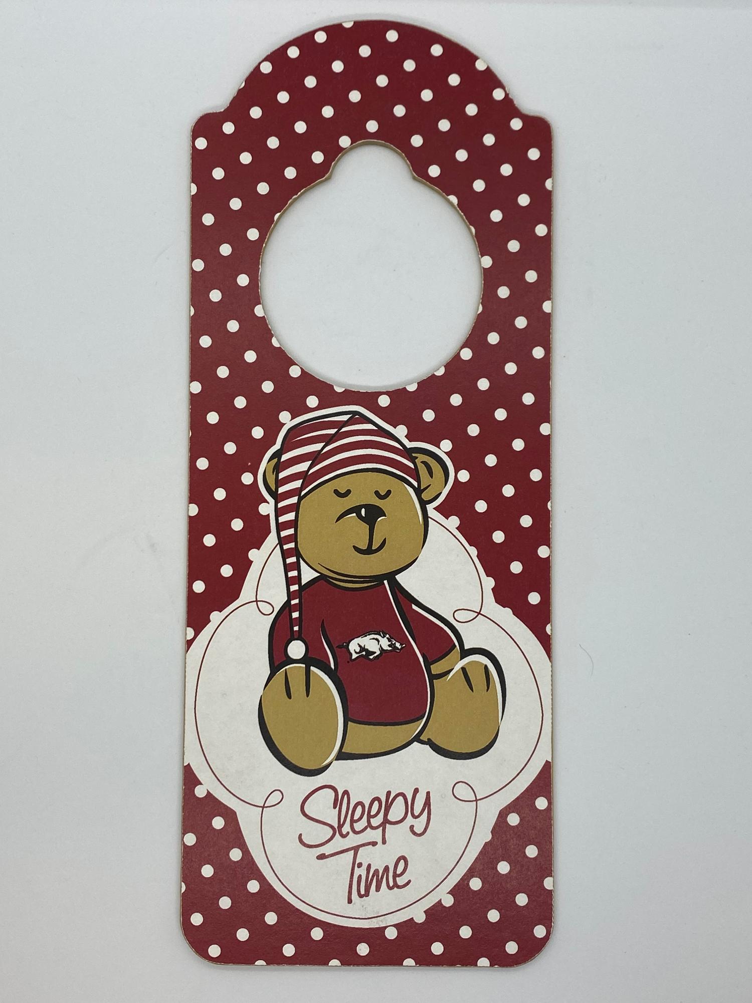image of: Arkansas Razorbacks Sleepy Time Door Hanger