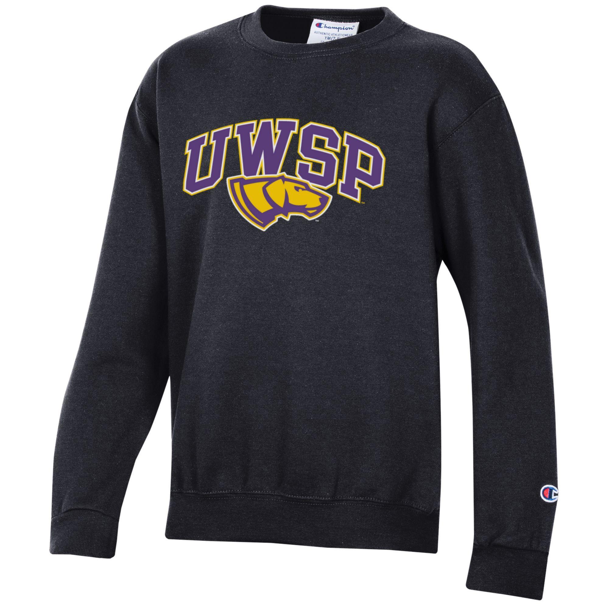 Variant 2 of 2 for UWSP Youth Champion Powerblend Crew Sweatshirt