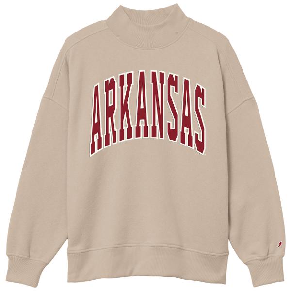 Arkansas Razorbacks Diana Mock Neck; $70.00