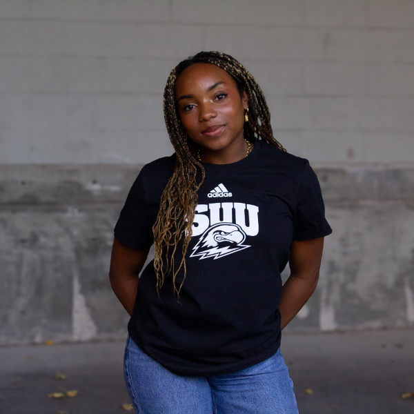 Adidas Women's SUU Black Tee; $21.00