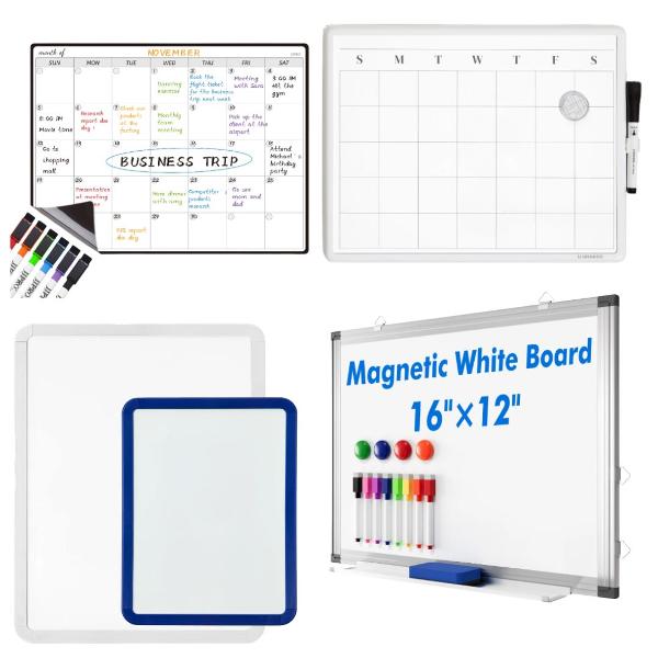 White Boards and White Board Calendars; $6.99