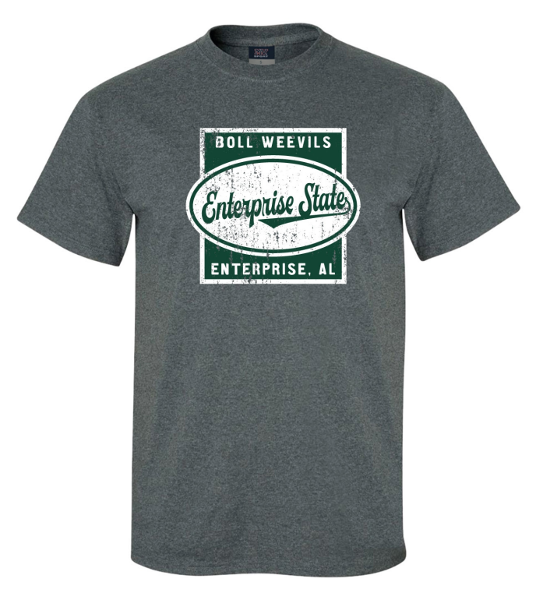 Enterprise State Distressed Classic Short Sleeve T-Shirt; $19.95