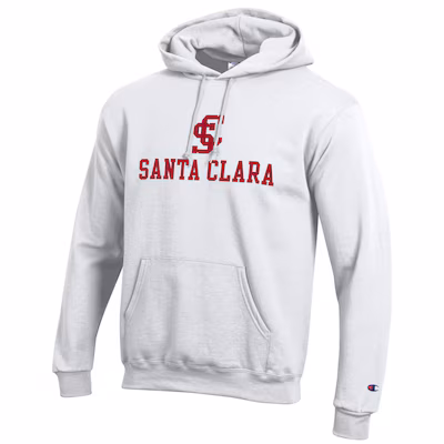 image of: Santa Clara University Champion SC Powerblend Hood, White