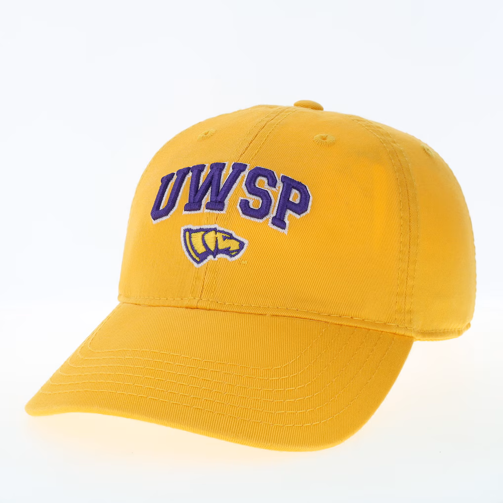 Product image 1 of 1 for University of Wisconsin Stevens Point SSN Wordmark Adjustable Hat, Gold