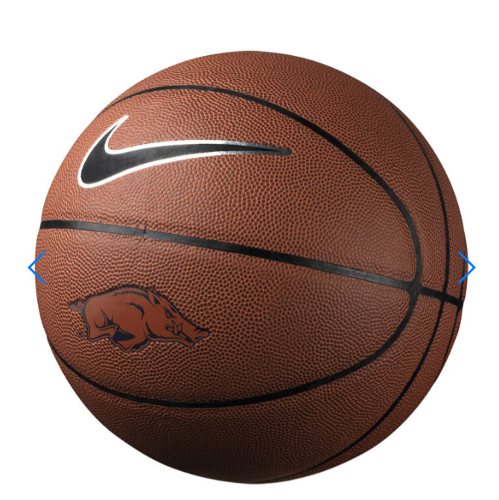Arkansas Razorbacks Nike Replica Basketball; $40.00
