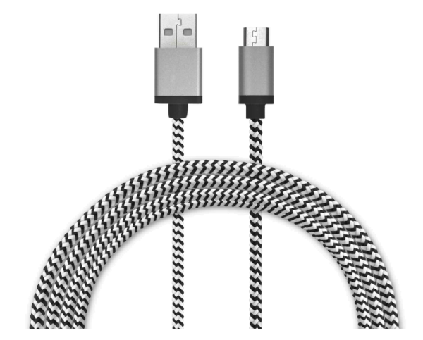 LBT Premium Braided USB Cable, 4ft, USB-A to Micro USB; $14.98