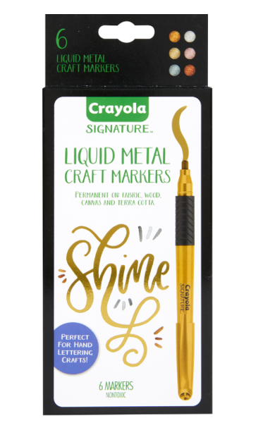Crayola Signature Permanent Metallic Paint Markers - 8pk; $24.99