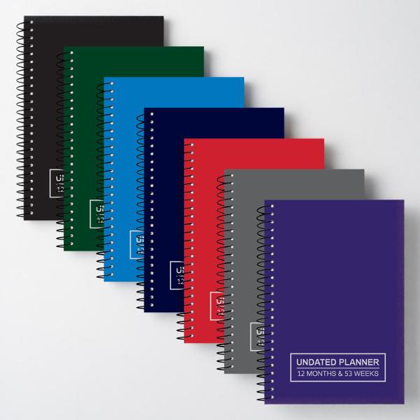 Roaring Spring 8in x 5.5in Undated Planner, Assorted Colors; $14.98