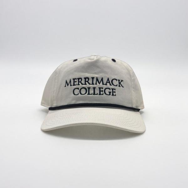 Merrimack White-Navy Snapback; $34.99