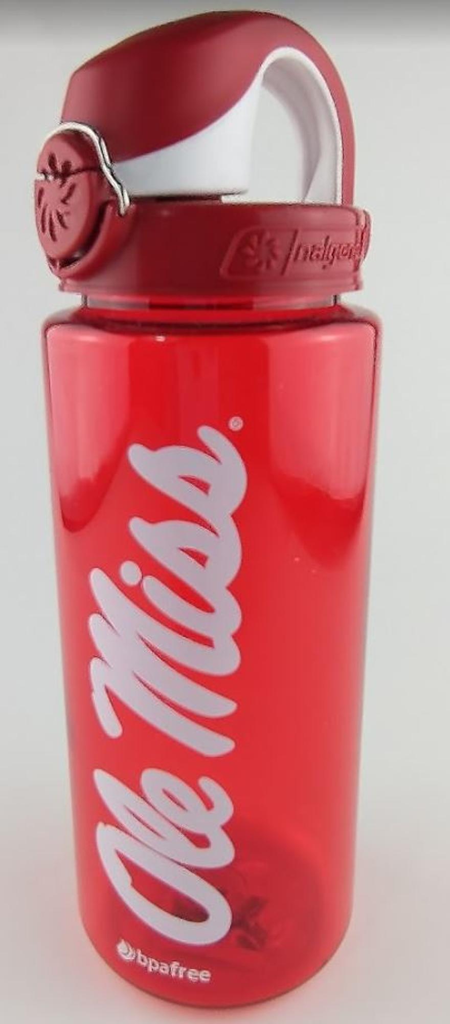 image of: Ole Miss Script Flip-Top Water Bottle 18oz