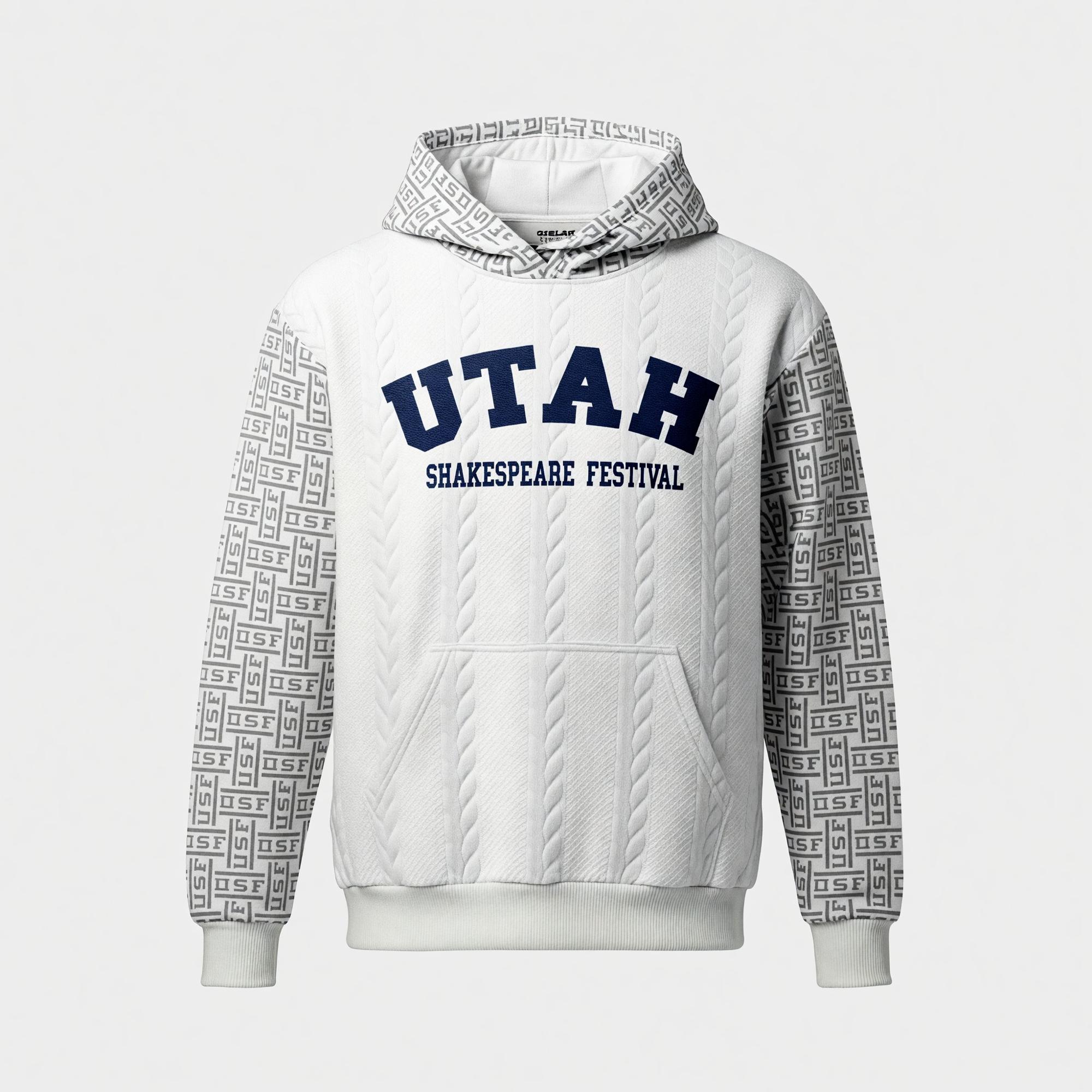 Product image 1 of 1 for Crazy Jaquard White USF Hoodie