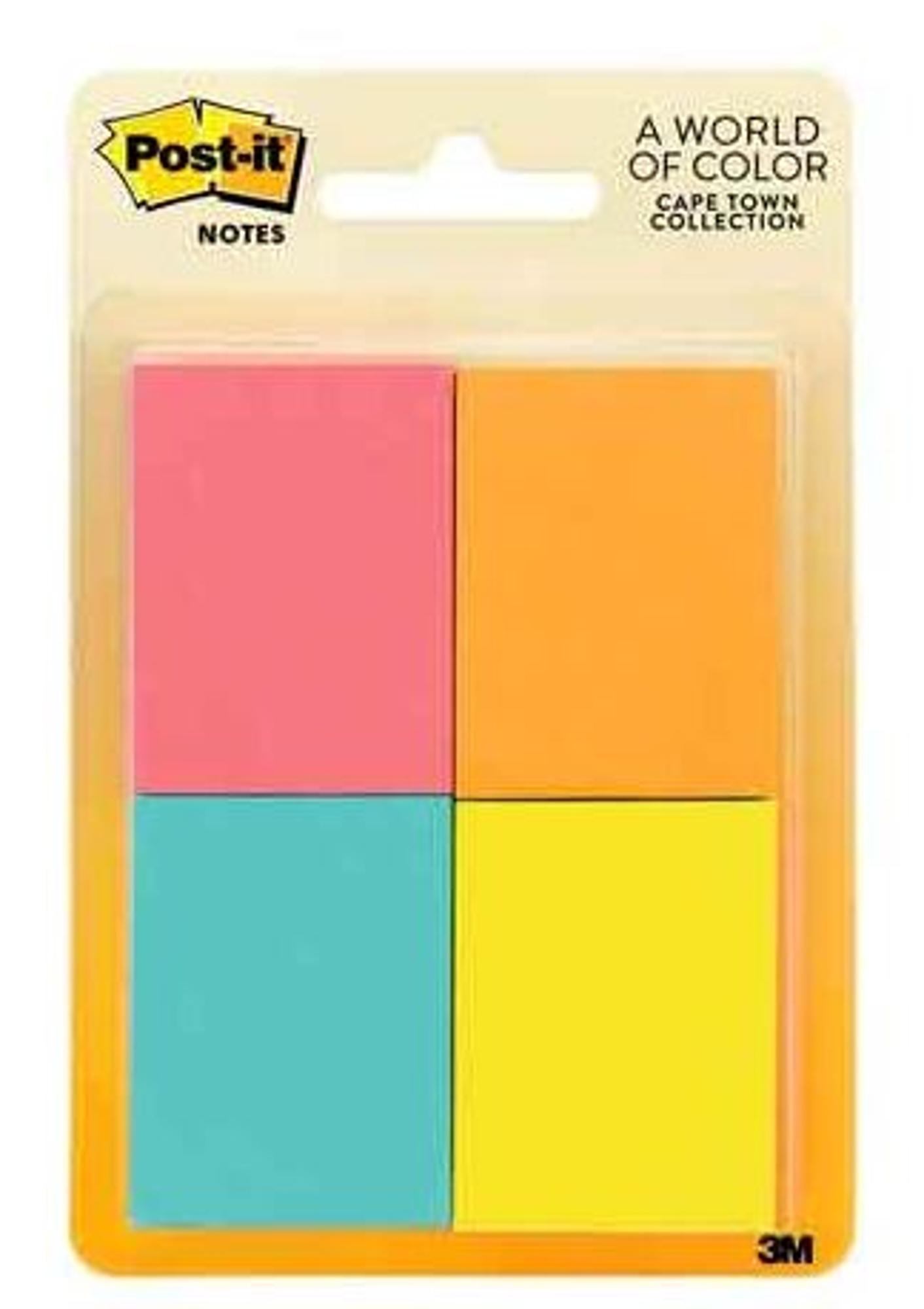 image of: Post-It Pagemarkers 1.5 x 2 Neon Capetown