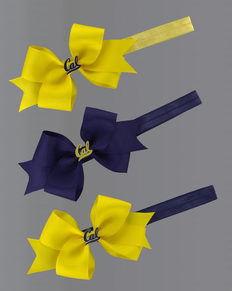 Product image 1 of 1 for Medium Ribbon Bow with Elastic Hairbands-Yellow
