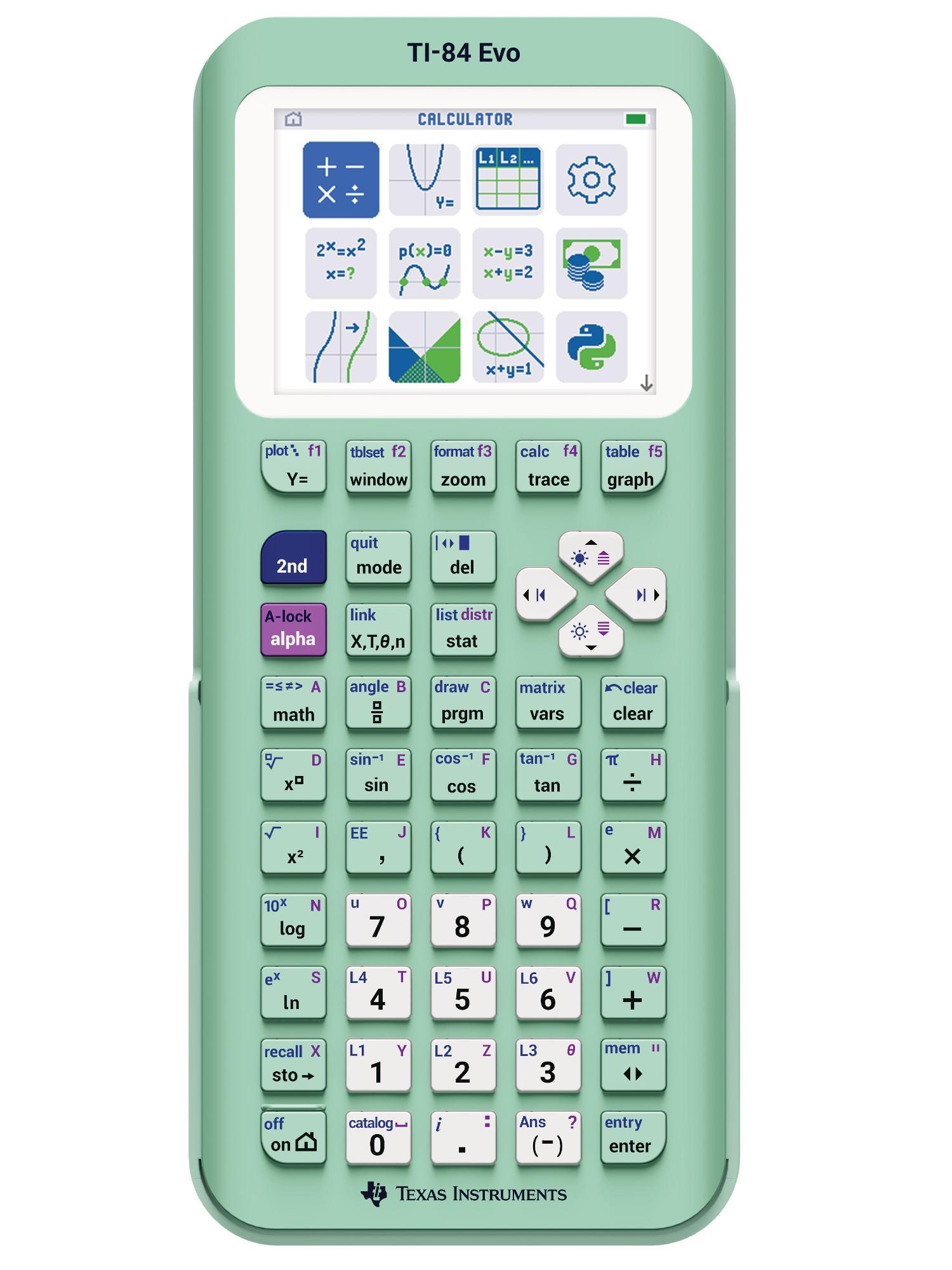 Variant 2 of 6 for TI - 84 EVO Graphing Calculator w/USB-C