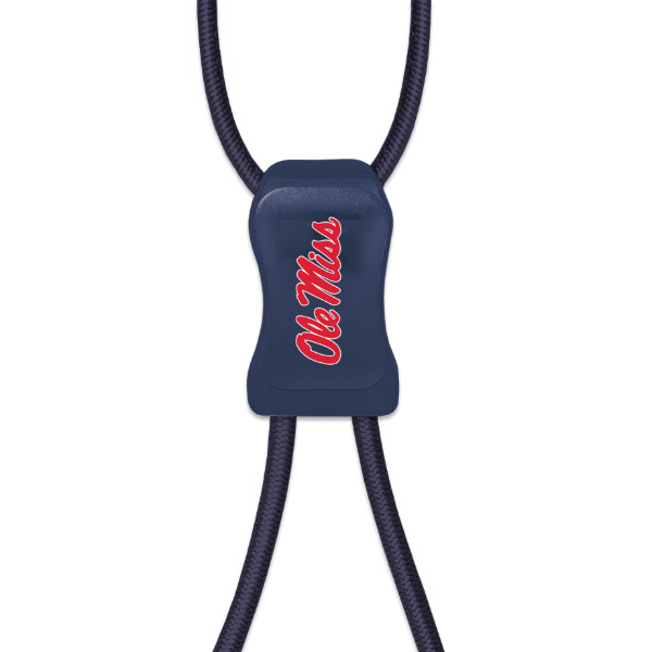 image of: Ole Miss SnapLaces 4pk Navy