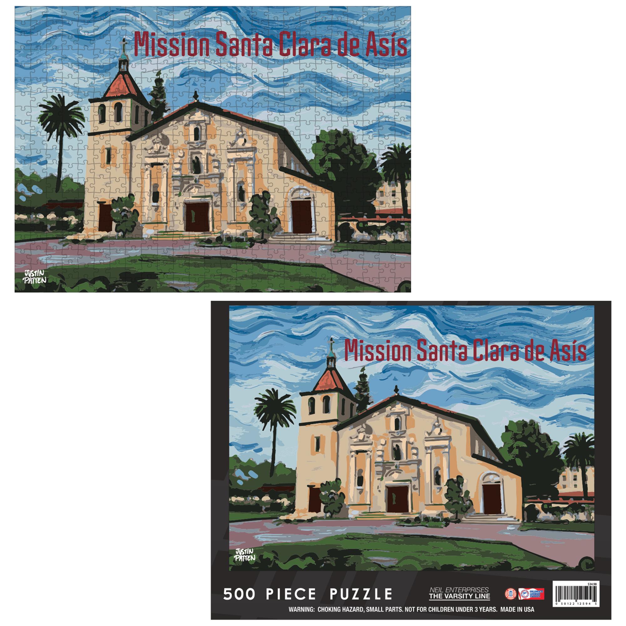 Product image 1 of 1 for Santa Clara Mission de Asis Justin Patten 500 Piece Puzzle